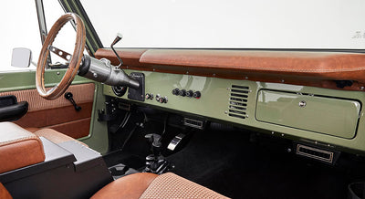 Classic Ford Bronco dashboard