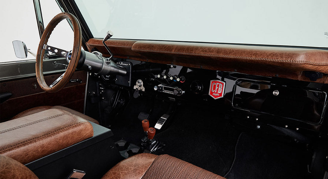 Classic Ford Bronco dashboard