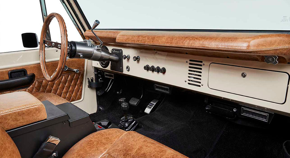 Classic Ford Bronco dashboard