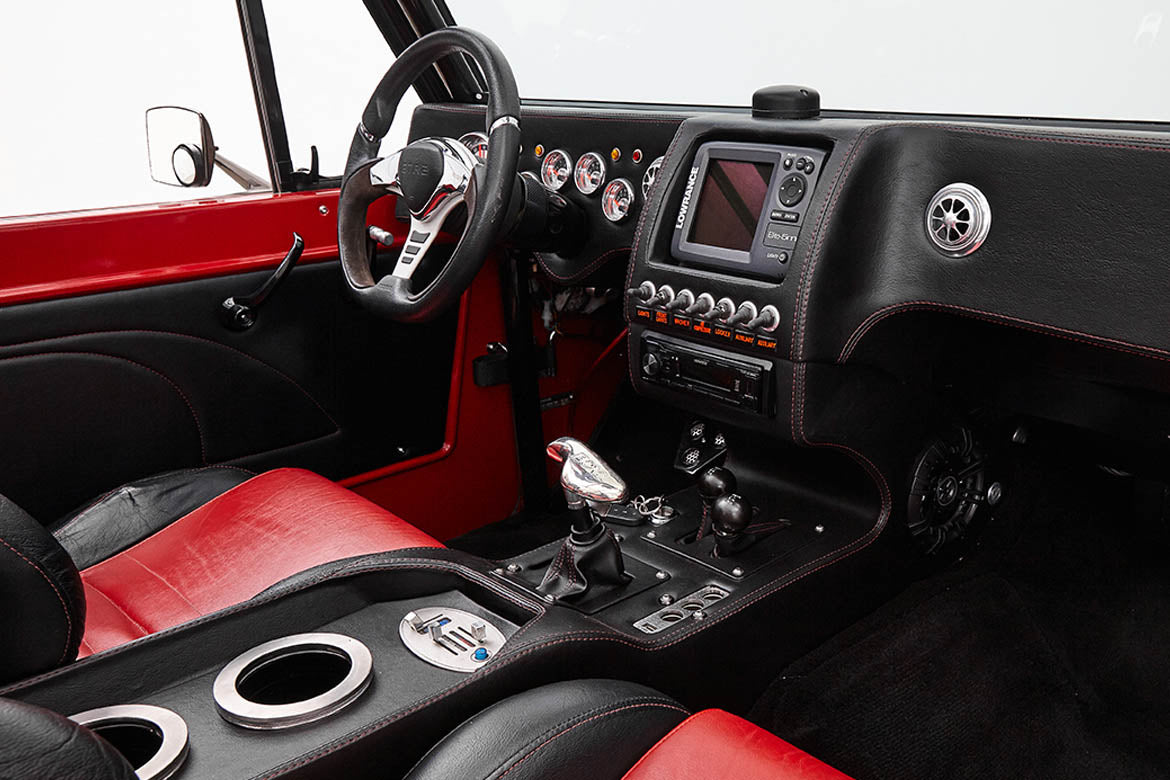 Classic Ford Bronco dashboard