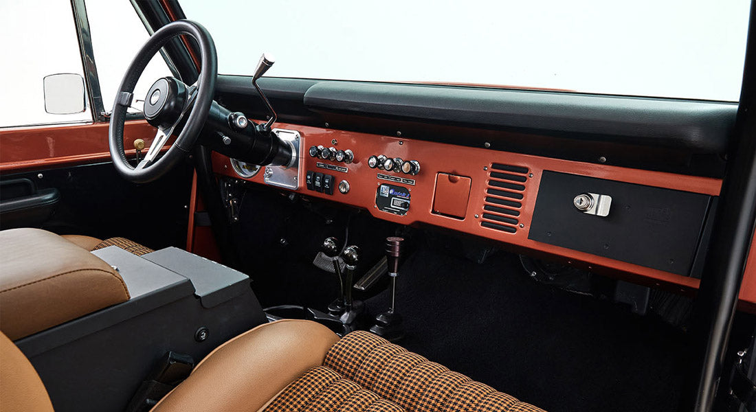 Classic Ford Bronco dashboard