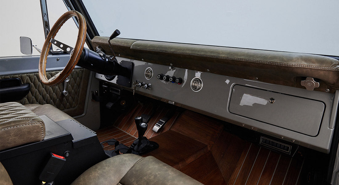 Classic Ford Bronco dashboard