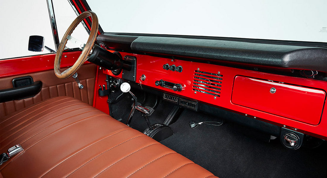 Classic Ford Bronco dashboard