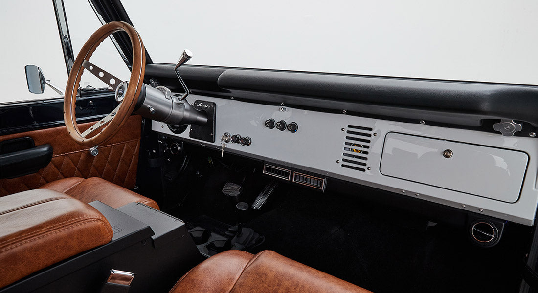 Classic Ford Bronco dashboard