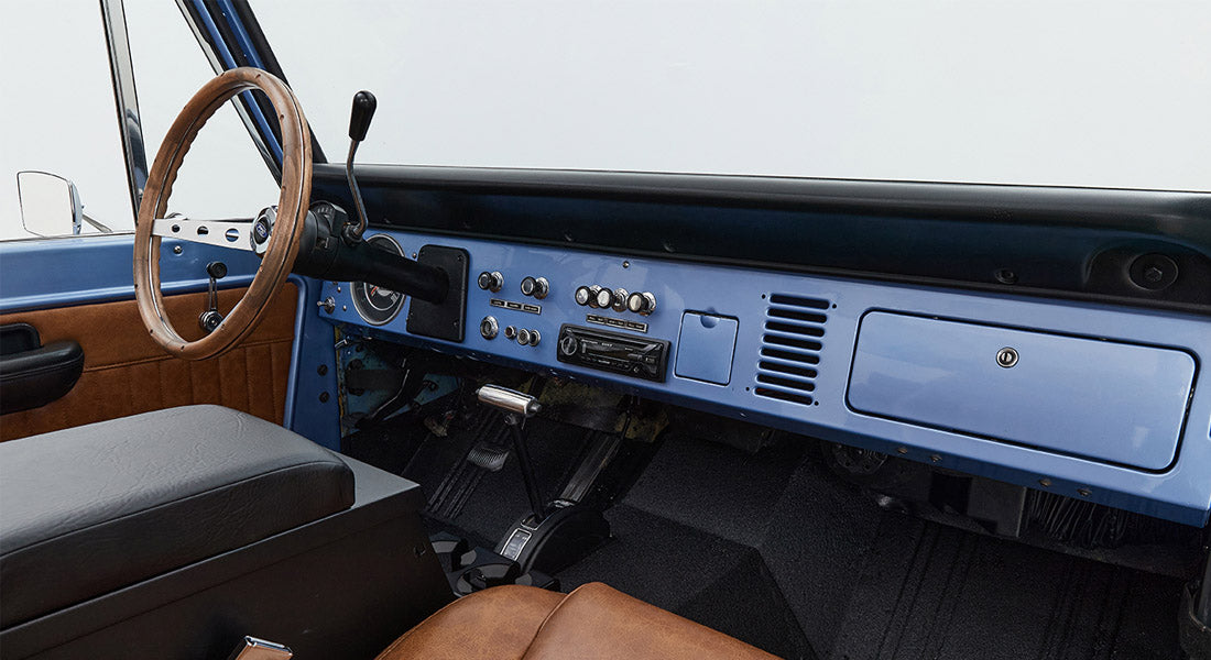 Classic Ford Bronco dashboard