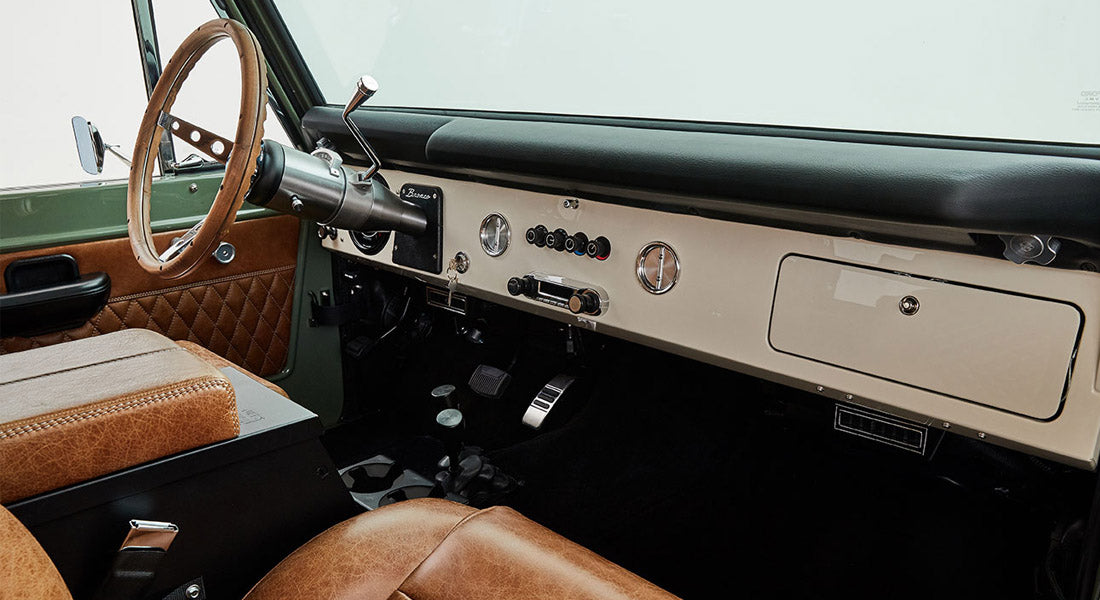 Classic Ford Bronco dashboard