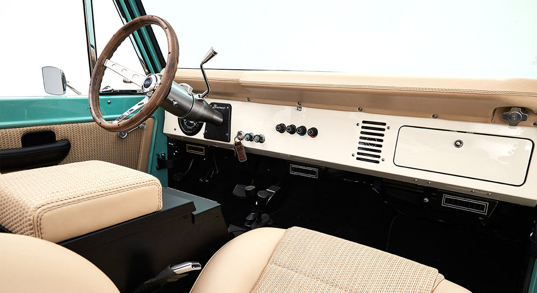 Classic Ford Bronco dashboard