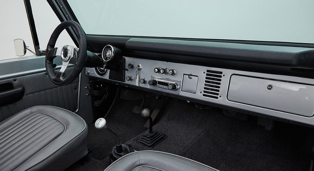 Classic Ford Bronco dashboard