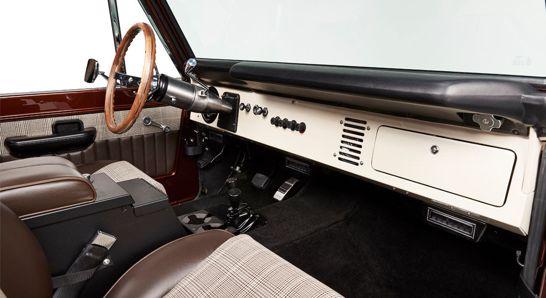 Classic Ford Bronco dashboard