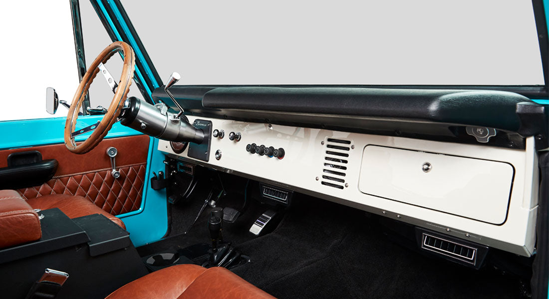 Classic Ford Bronco dashboard