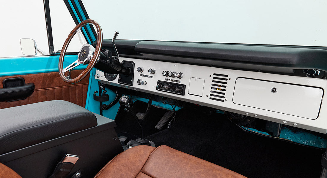 Classic Ford Bronco dashboard