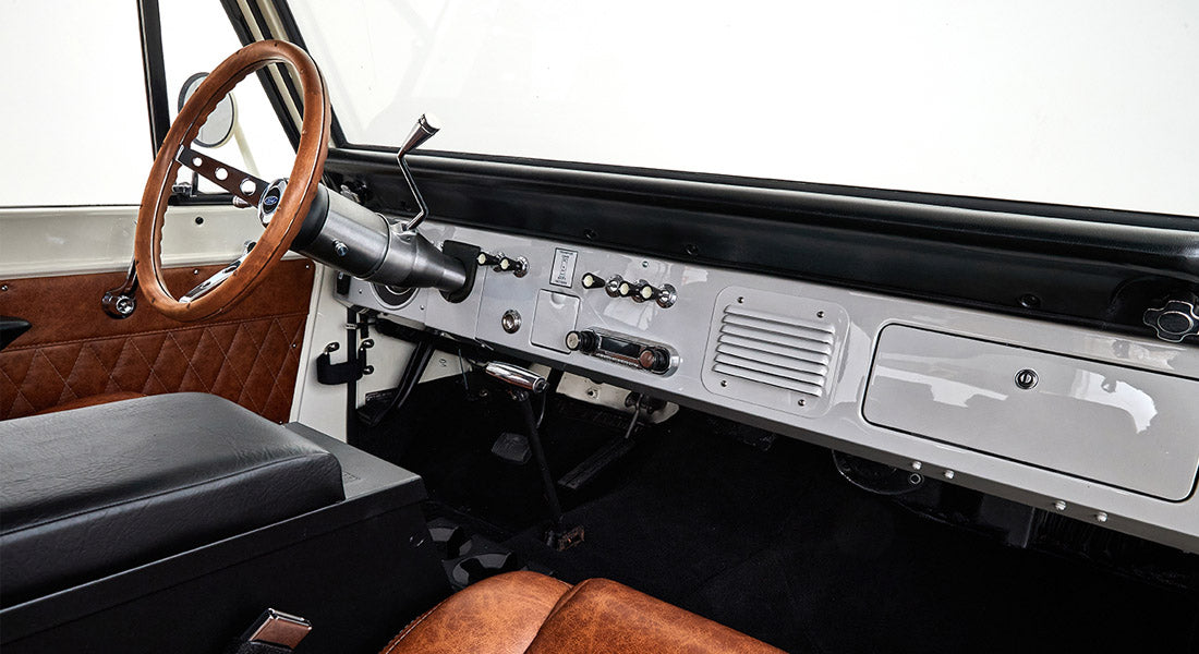 Classic Ford Bronco dashboard