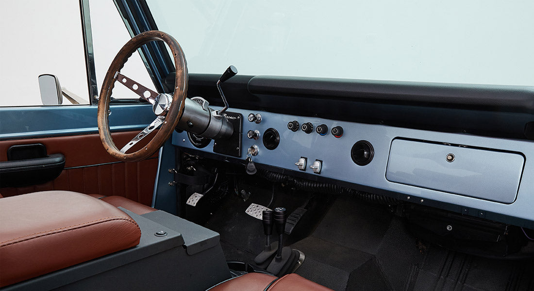 Classic Ford Bronco dashboard