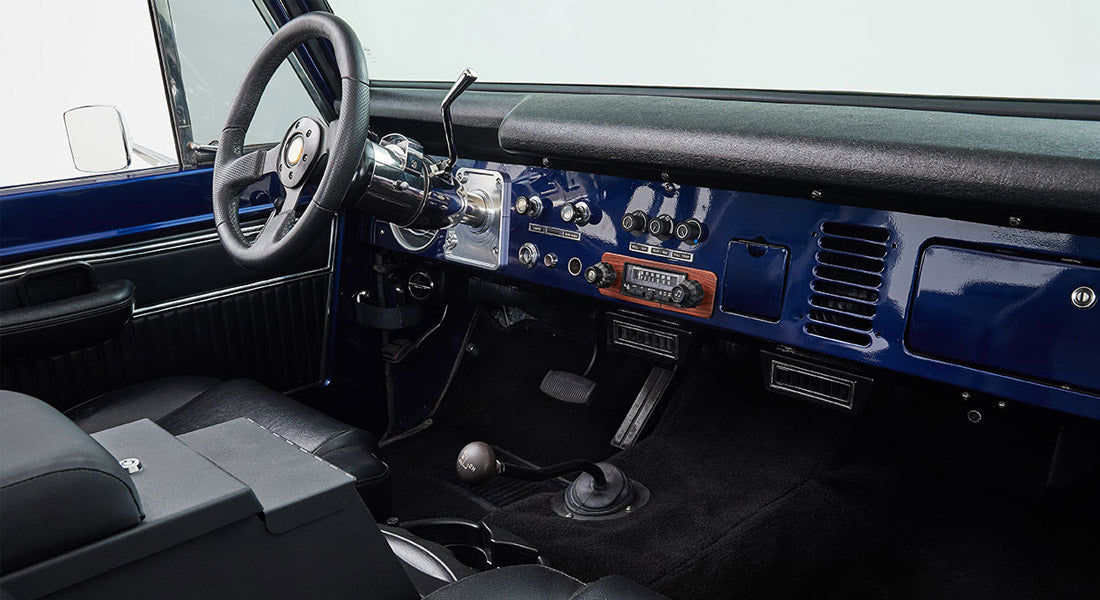 Classic Ford Bronco dashboard