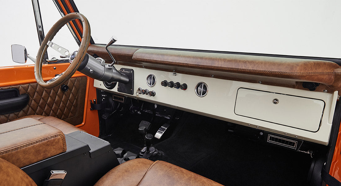 Classic Ford Bronco dashboard