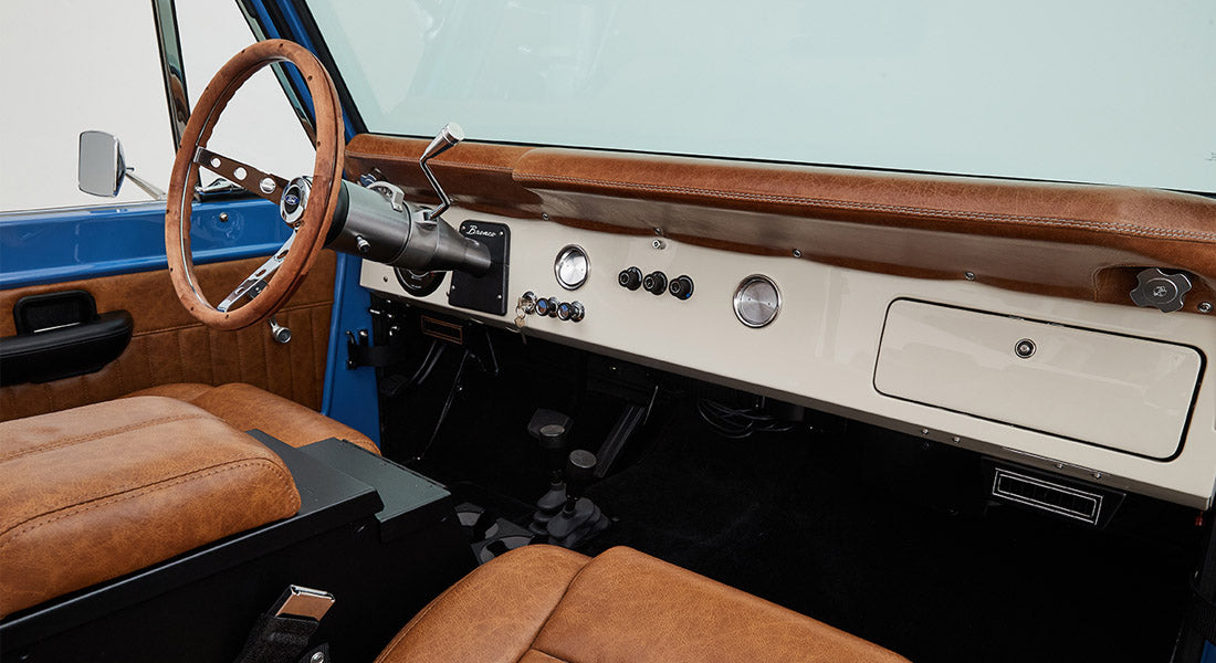 Classic Ford Bronco dashboard