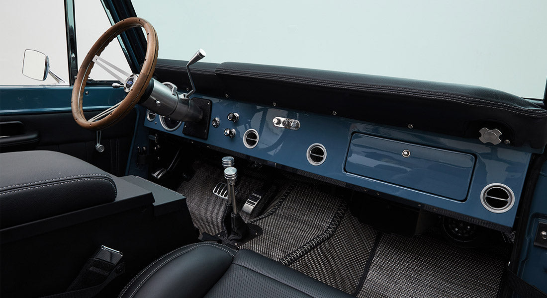 Classic Ford Bronco dashboard