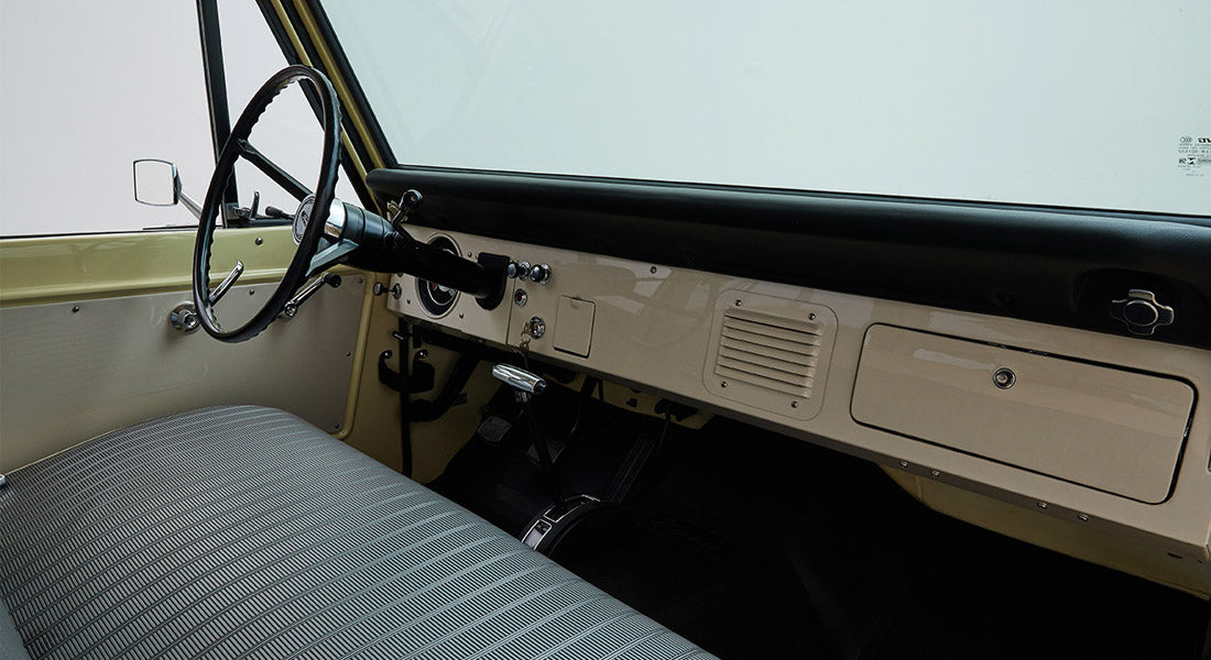 Classic Ford Bronco dashboard
