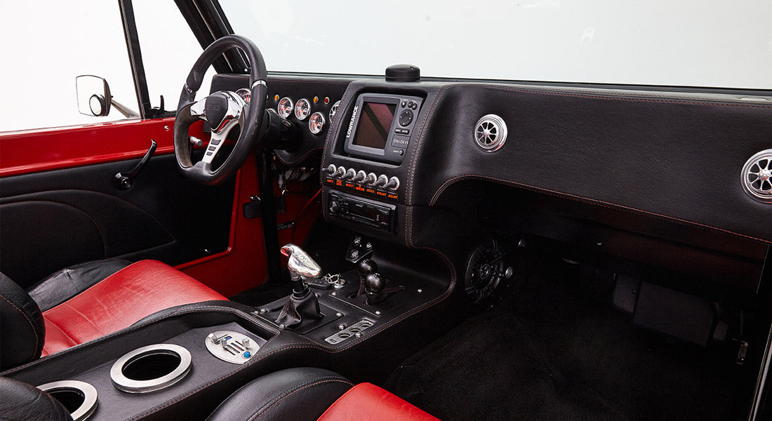 Classic Ford Bronco dashboard