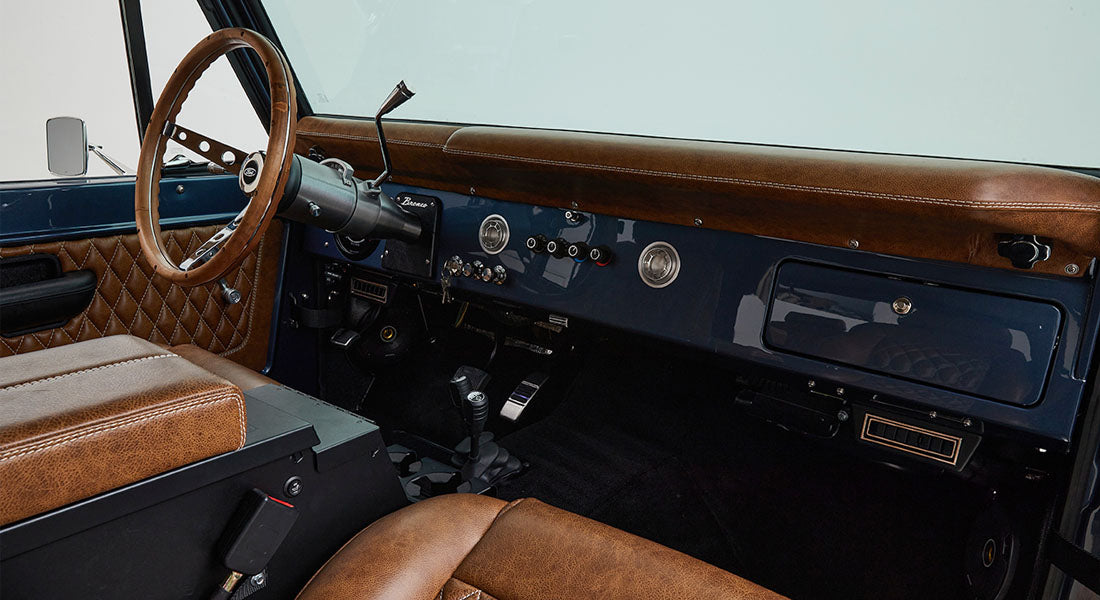Classic Ford Bronco dashboard