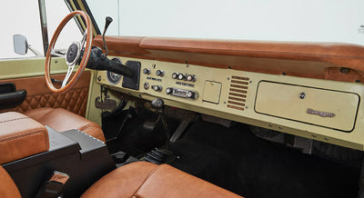 Classic Ford Bronco dashboard