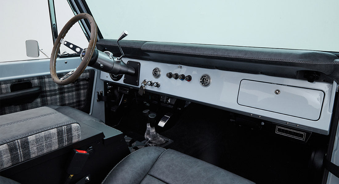 Classic Ford Bronco dashboard