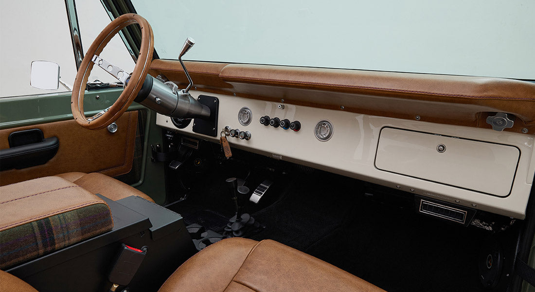Classic Ford Bronco dashboard