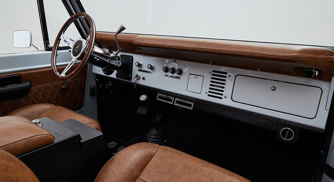 Classic Ford Bronco dashboard
