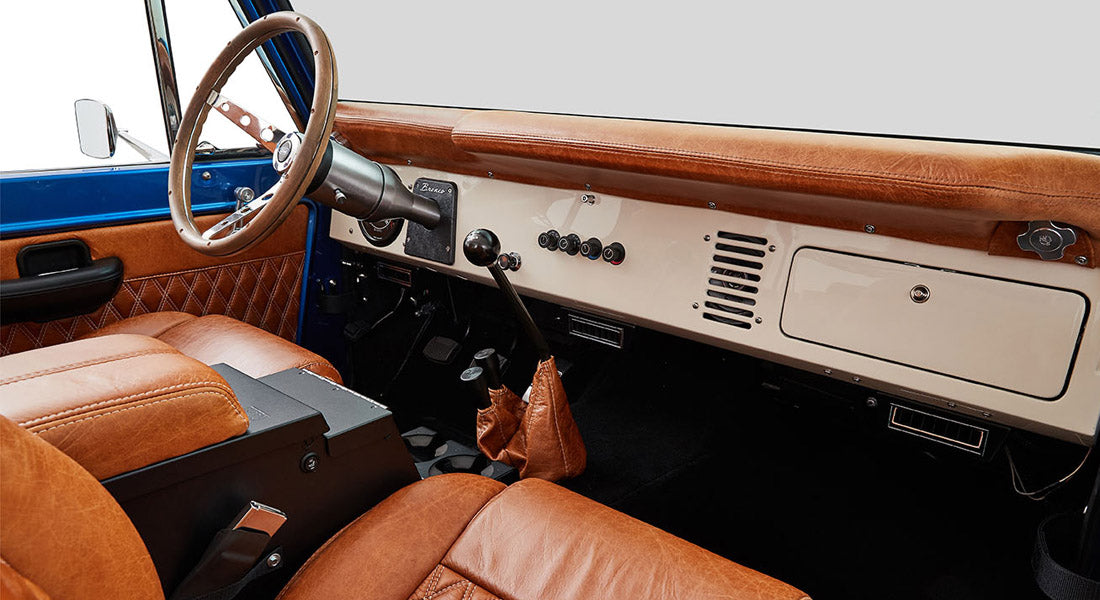 Classic Ford Bronco dashboard