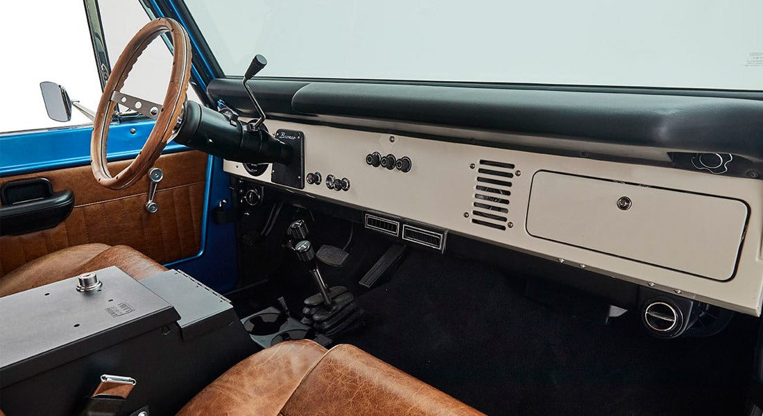 Classic Ford Bronco dashboard