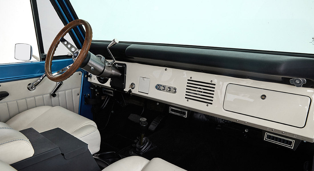 Classic Ford Bronco dashboard