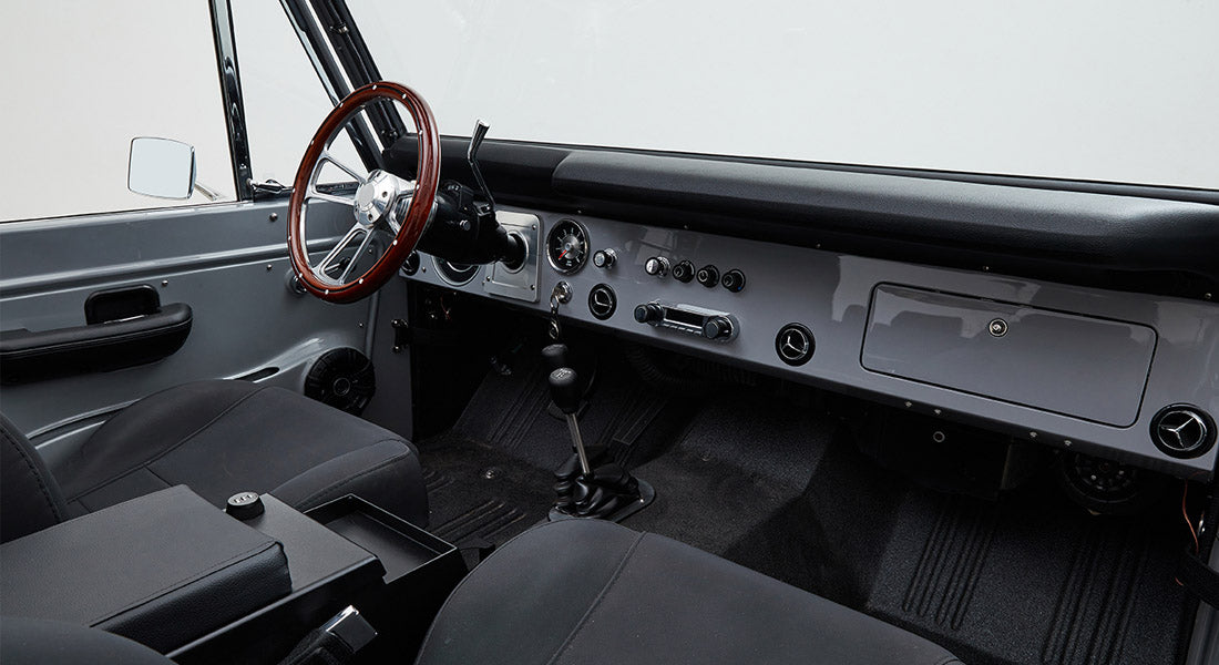 Classic Ford Bronco dashboard