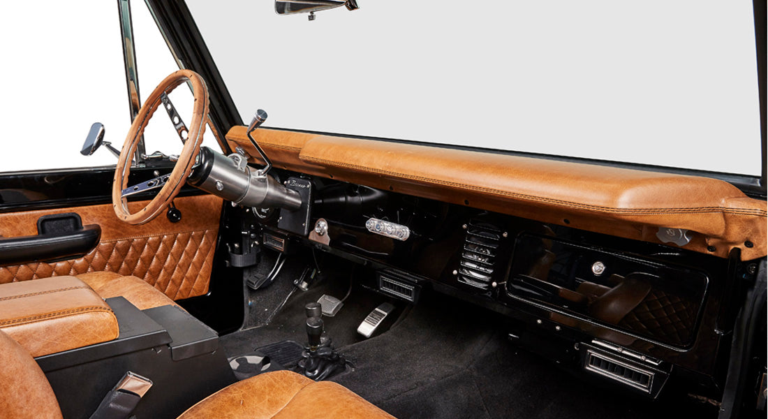 Classic Ford Bronco dashboard