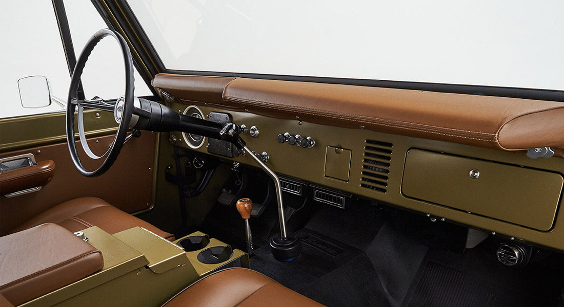 Classic Ford Bronco dashboard