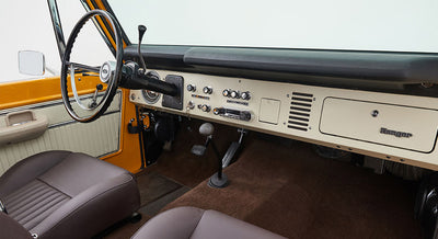 Classic Ford Bronco dashboard
