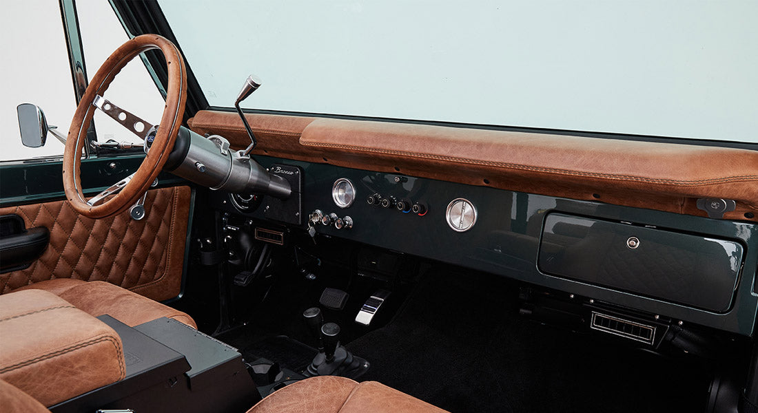 Classic Ford Bronco dashboard