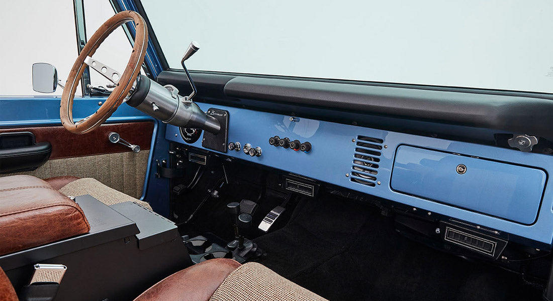 Classic Ford Bronco dashboard