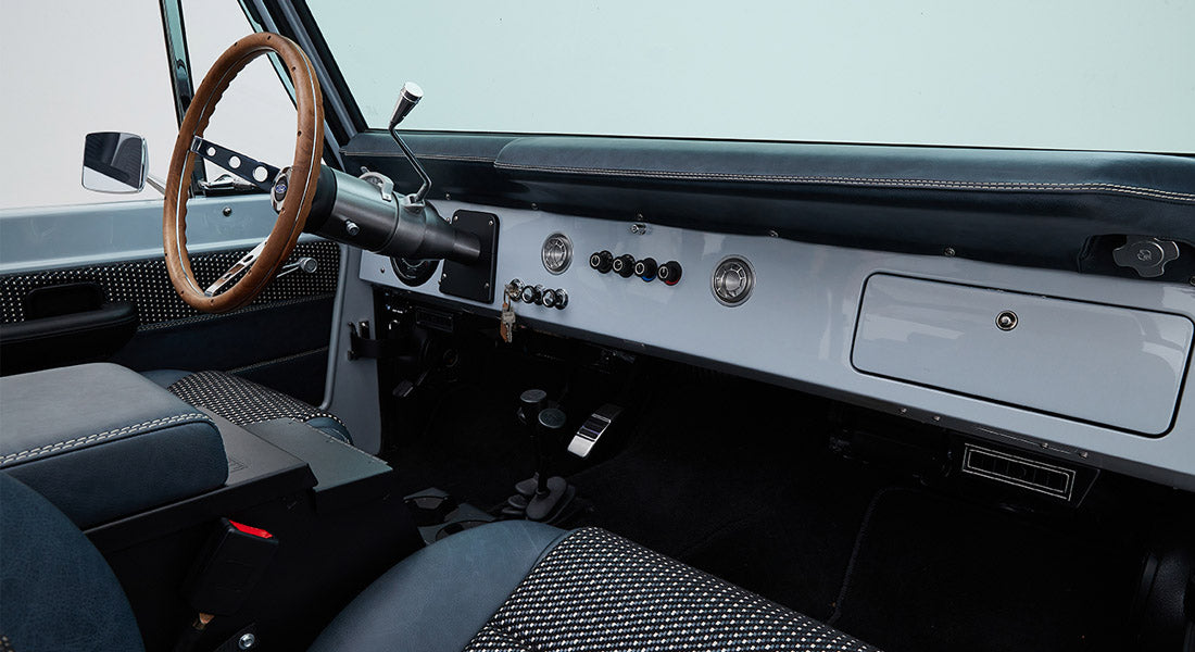 Classic Ford Bronco dashboard