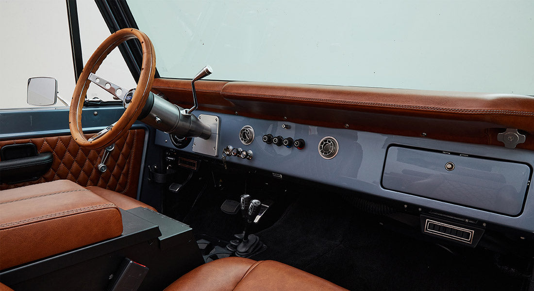 Classic Ford Bronco dashboard