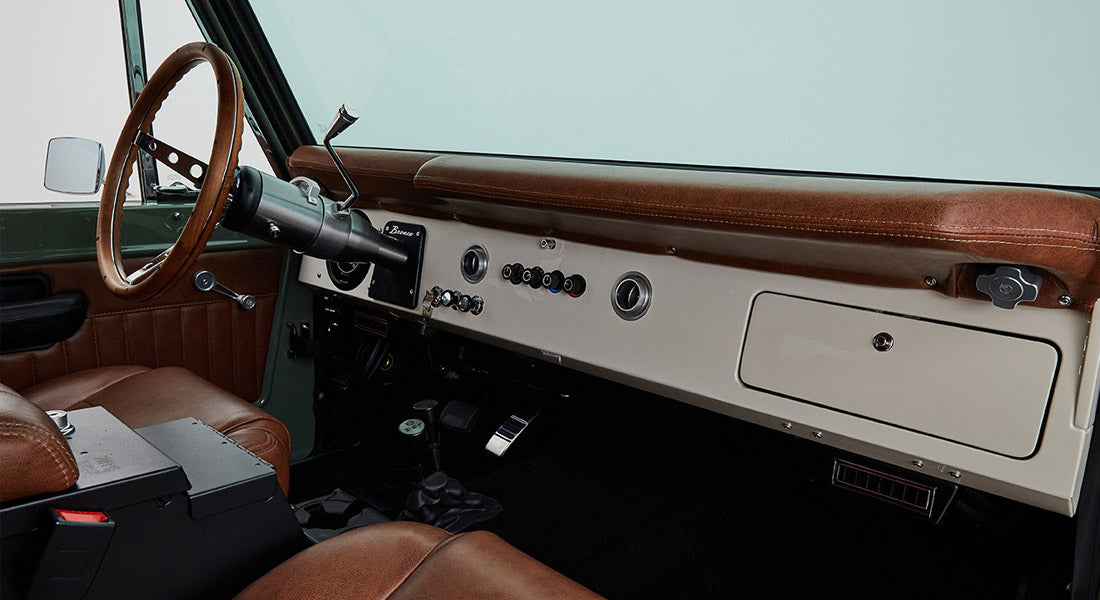 Classic Ford Bronco dashboard