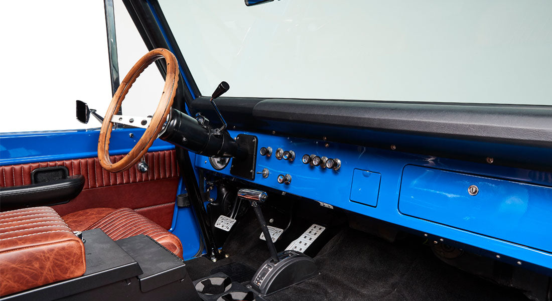 Classic Ford Bronco dashboard