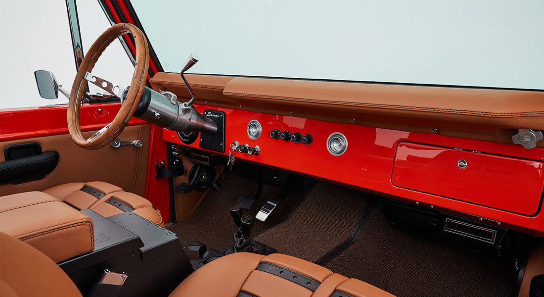 Classic Ford Bronco dashboard