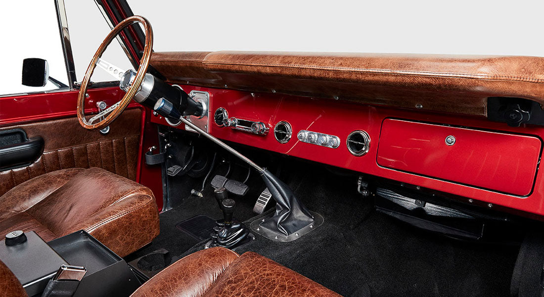 Classic Ford Bronco dashboard