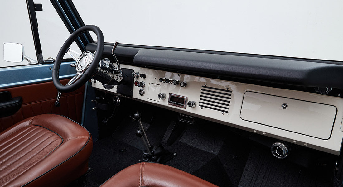 Classic Ford Bronco dashboard