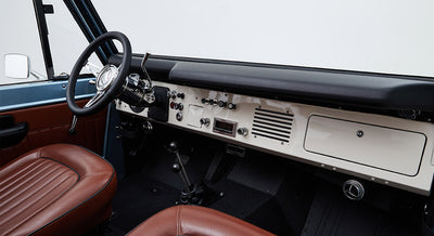 Classic Ford Bronco dashboard