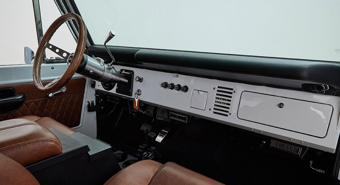 Classic Ford Bronco dashboard
