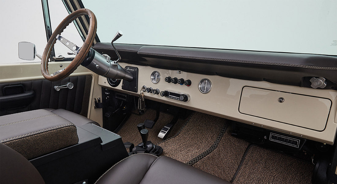 Classic Ford Bronco dashboard