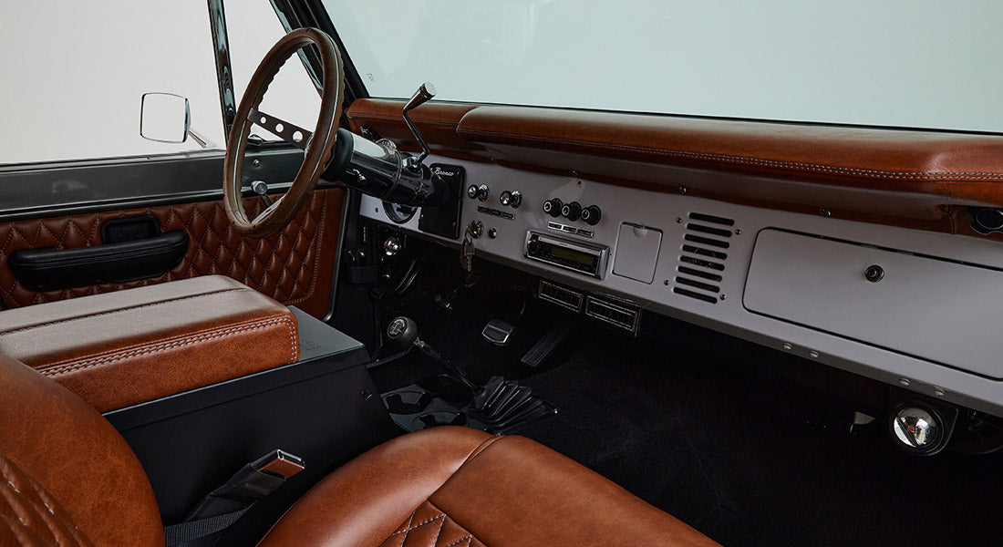Classic Ford Bronco dashboard