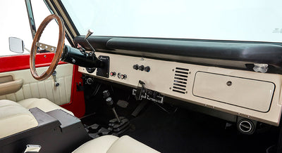 Classic Ford Bronco dashboard