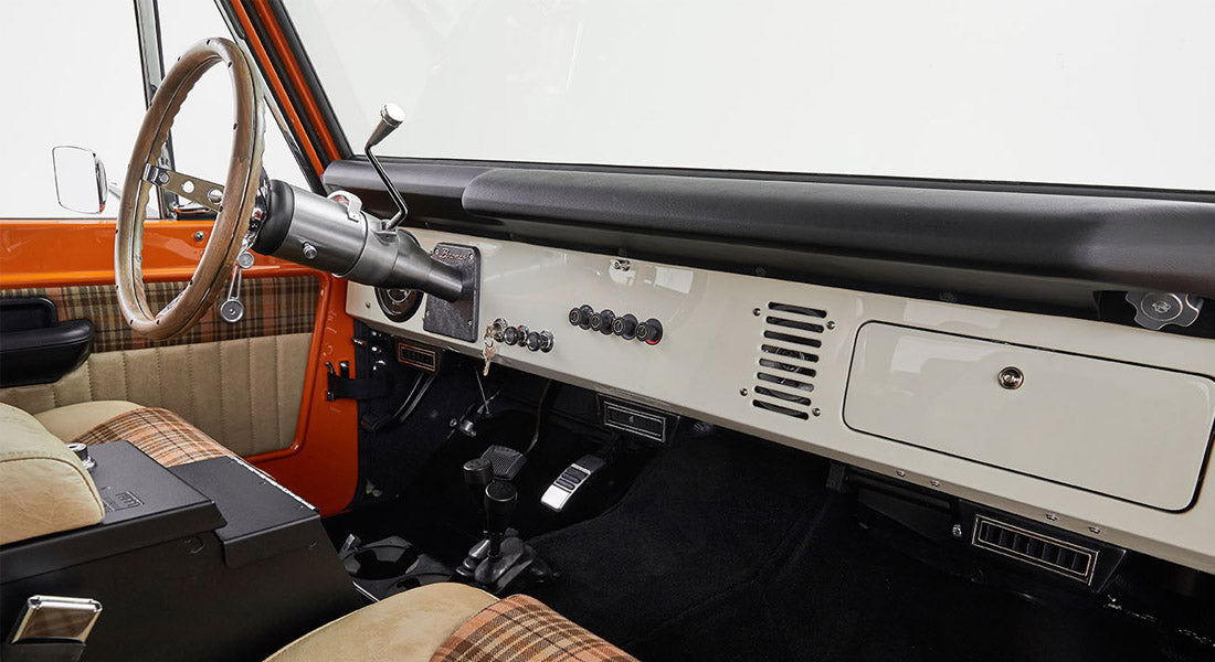Classic Ford Bronco dashboard